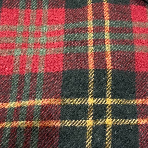 Cameleon Vintage Oversized Plaid Wool Jacket, Red Black, M - Picture 7 of 11